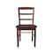 International Concepts Set of 2 Madrid Ladderback Chairs, Espresso C581-2P - alternate 3